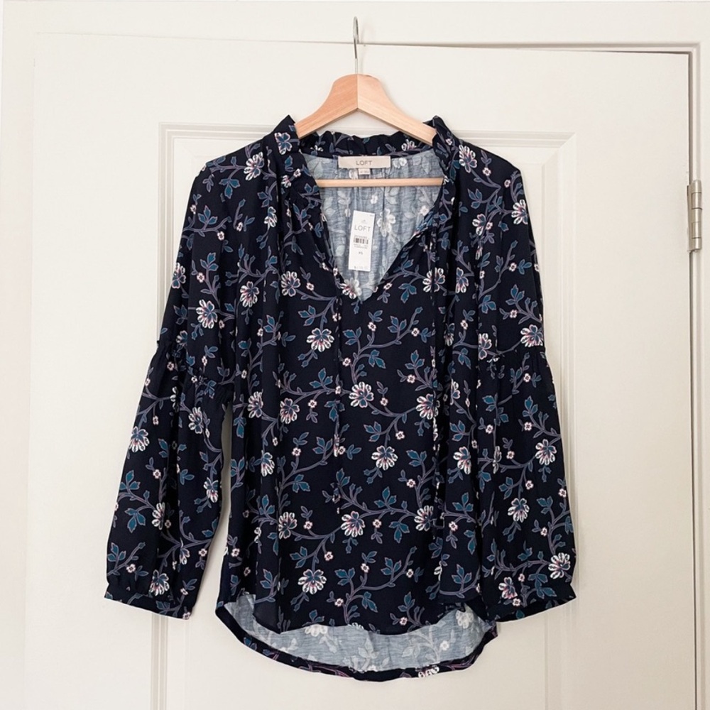 Loft floral blouse